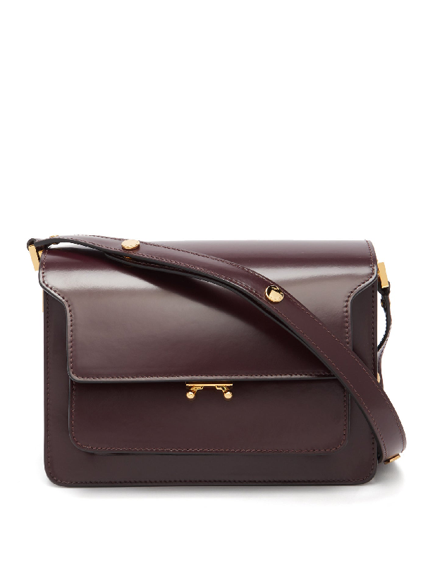 marni trunk bag burgundy