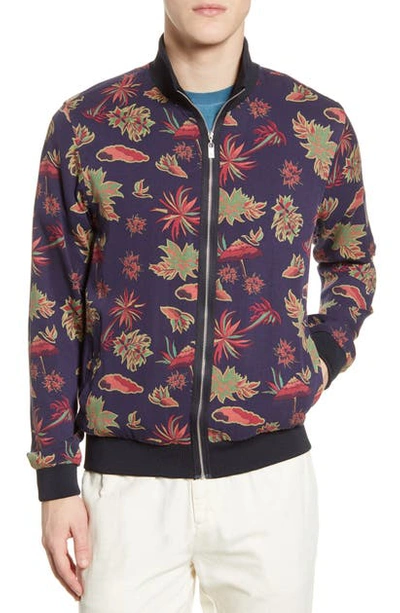 Shop Scotch & Soda Floral Print Bomber Jacket In Combo A