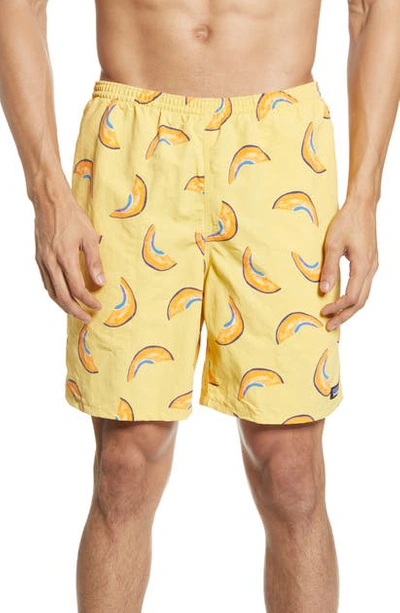 Shop Patagonia Baggies 7-inch Swim Trunks In Melons/ Surfboard Yellow