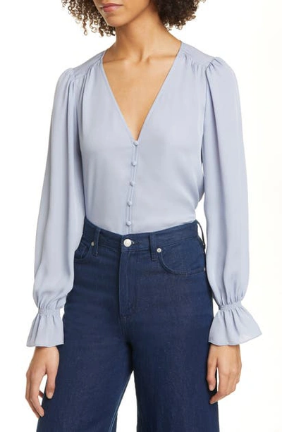 Shop Joie Bolona Silk Blouse In Eventide