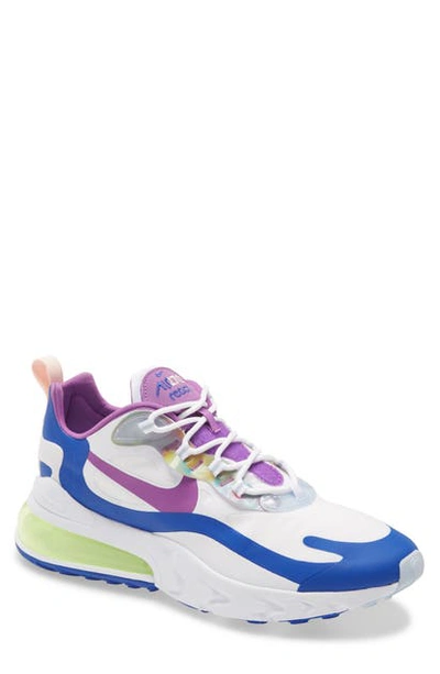 Shop Nike Air Max 270 React Easter Sneaker In White/ Purple/ Washed Coral