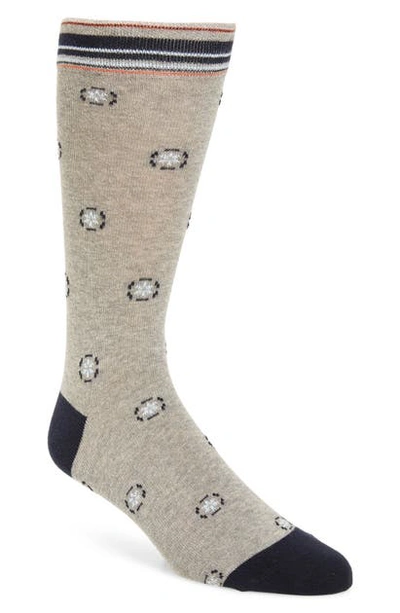 Shop Ted Baker Crans Geometric Socks In Grey Marl