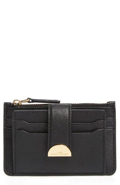 Shop The Marc Jacobs Leather Card Case In Black