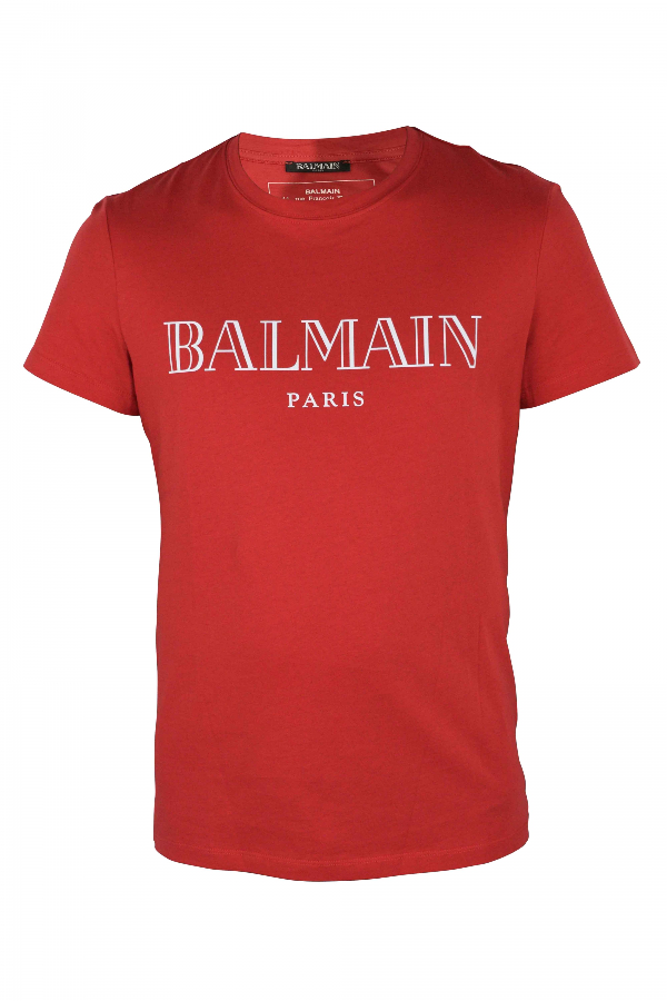 balmain red shirt