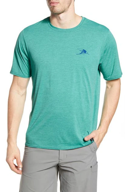 Shop Patagonia Capilene Cool Daily Graphic T-shirt In Vision Mission/ Beryl Green