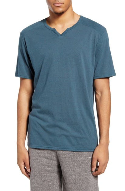 Shop Threads 4 Thought Windsor Notch Neck T-shirt In Fjord