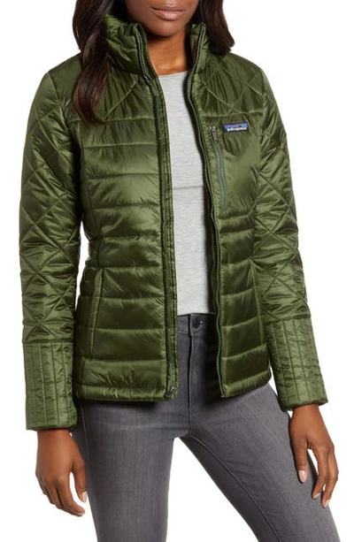 Shop Patagonia Radalie Water Repellent Thermogreen-insulated Jacket In Nomad Green