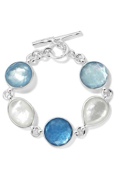 Shop Ippolita Wonderland Mother-of-pearl Doublet Bracelet In Silver