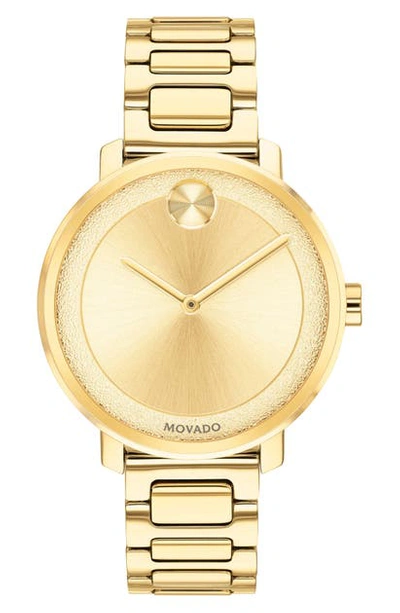 Shop Movado Bold Bracelet Watch, 34mm In Gold