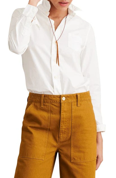 Shop Alex Mill Shrunken Button-up Shirt In White