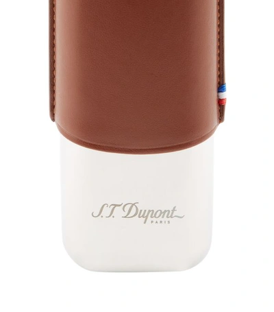 Shop St Dupont Double Leather Cigar Case