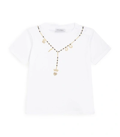 Shop Dolce & Gabbana Kids Necklace T-shirt (3-30 Months)