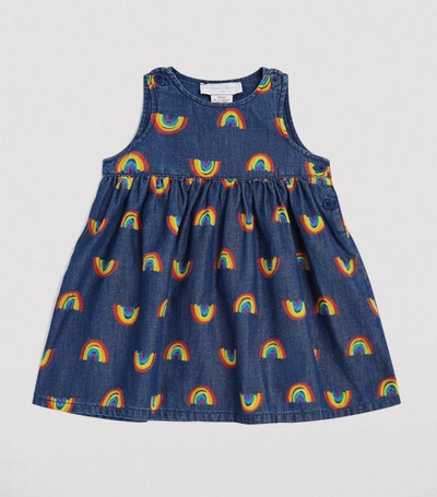 Shop Stella Mccartney Kids Rainbow Print Dress And Bloomers Set