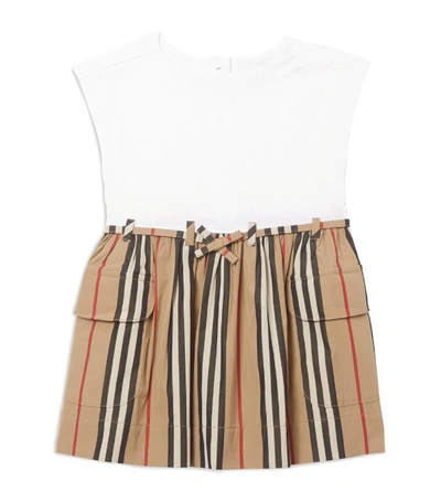 Shop Burberry Kids Icon Stripe Dress