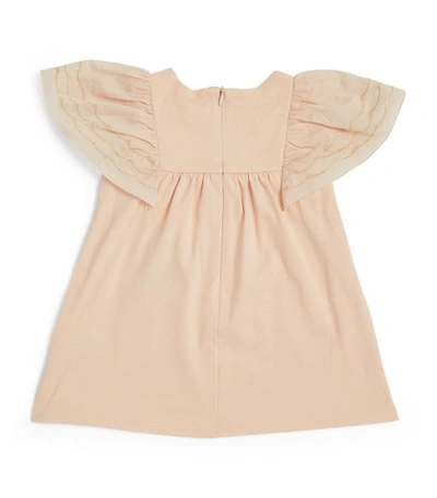 Shop Chloé Metallic Embroidered Dress