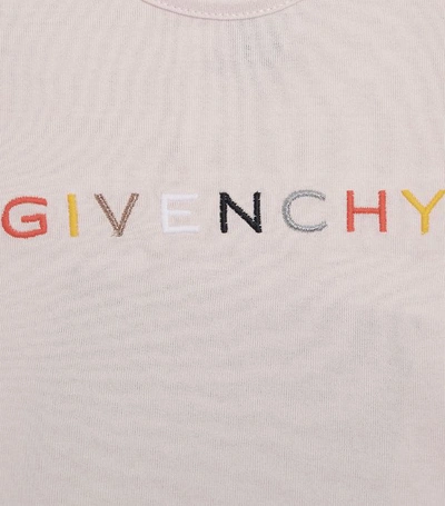 Shop Givenchy Kids Rainbow Logo T-shirt