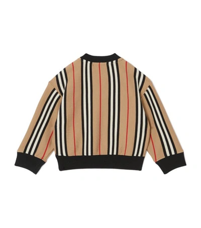 Shop Burberry Kids Cotton Icon Stripe Sweater