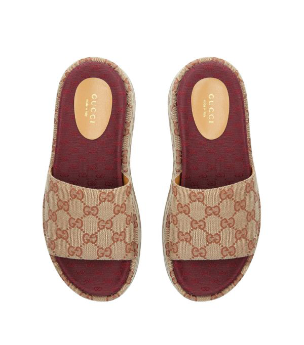 angelina gg supreme platform slide sandal