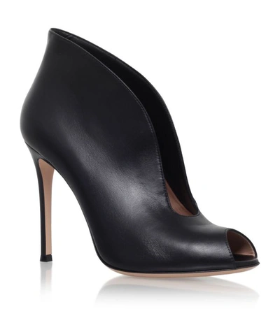 Shop Gianvito Rossi Leather Vamp Pumps 105