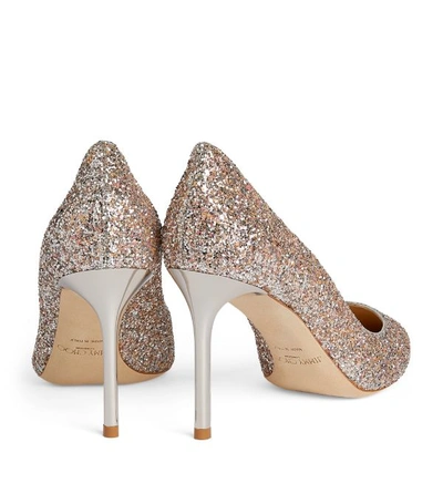 Shop Jimmy Choo Romy 85 Glitter Pumps