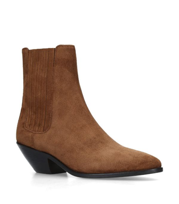 saint laurent west chelsea leather booties
