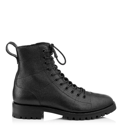 Shop Jimmy Choo Cruz Leather Boots In Black