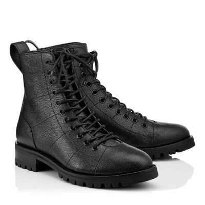 Shop Jimmy Choo Cruz Leather Boots In Black