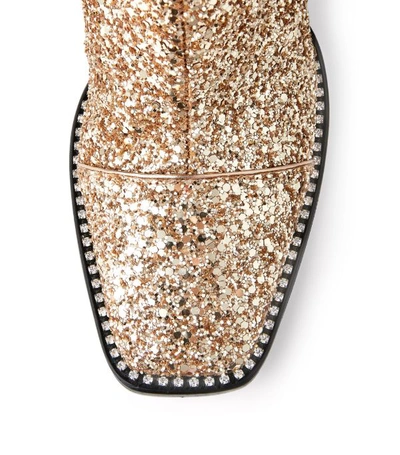 Shop Jimmy Choo Mavin 85 Embellished Leather Ankle Boots