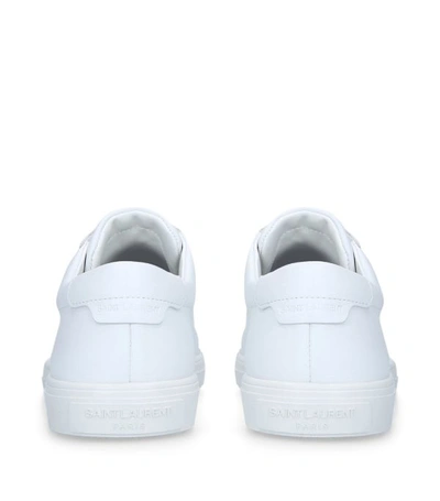 Shop Saint Laurent Leather Andy Sneakers