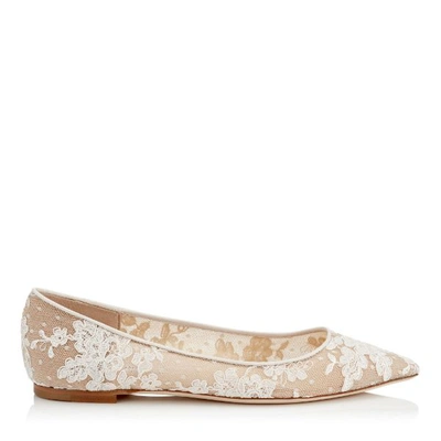 Shop Jimmy Choo Romy Lace Flats