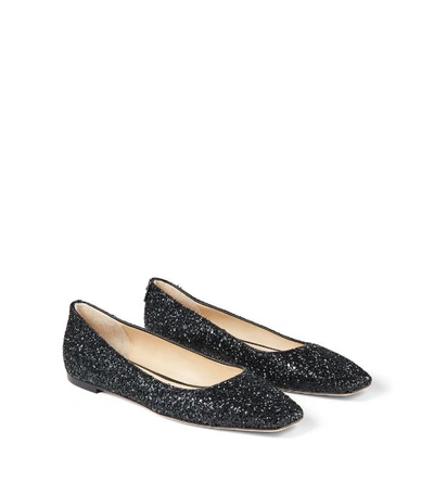 Shop Jimmy Choo Mirele Glitter Flats