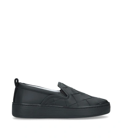 Shop Bottega Veneta Intrecciato Slip-on Sneakers