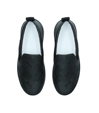 Shop Bottega Veneta Intrecciato Slip-on Sneakers