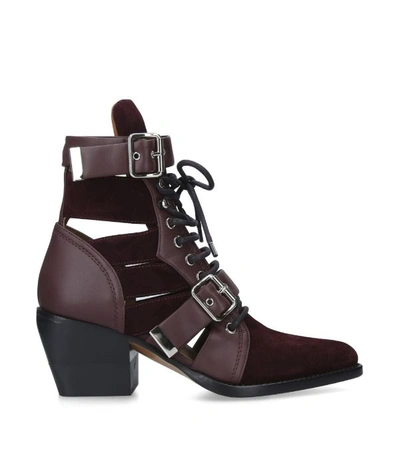 Shop Chloé Leather Lace-up Rylee Boots 60