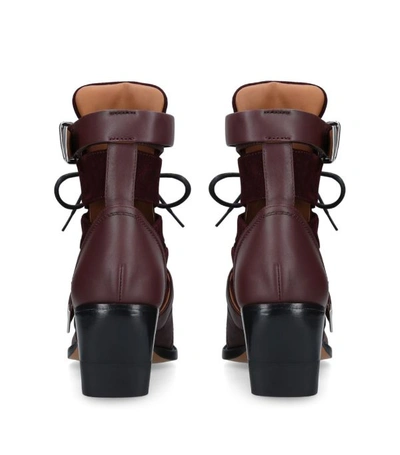 Shop Chloé Leather Lace-up Rylee Boots 60