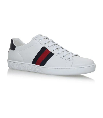 Shop Gucci Leather Ace Sneakers