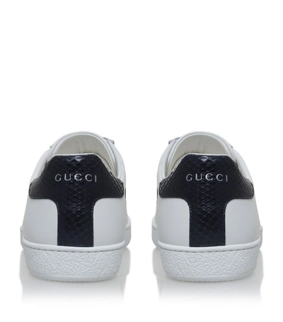 Shop Gucci Leather Ace Sneakers
