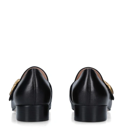 Shop Gucci Leather Marmont Loafers