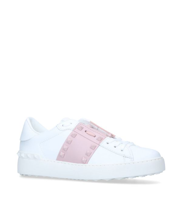 valentino rockstud sneakers pink