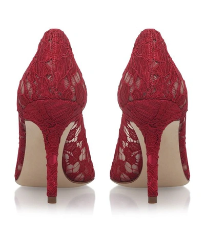 Shop Dolce & Gabbana Embellished Lace Rosa Pumps 100