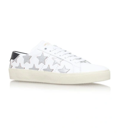 Shop Saint Laurent Leather Court Classic Sneakers