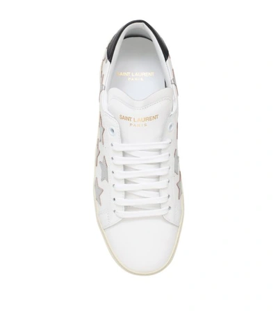 Shop Saint Laurent Leather Court Classic Sneakers