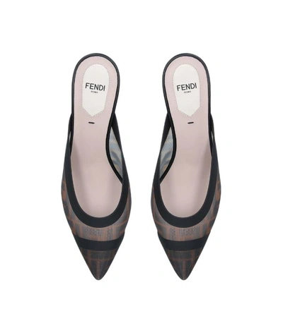 Shop Fendi Ff Mesh Colibri Mules 55