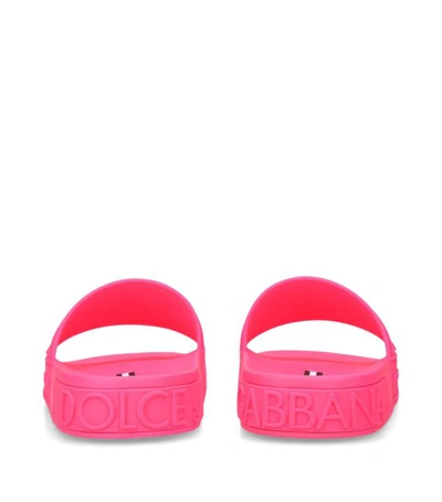 Shop Dolce & Gabbana Saint Barth Slides In Pink