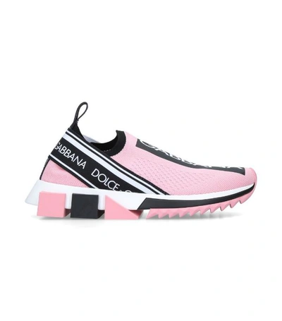 Shop Dolce & Gabbana Sorrento Logo Sneakers In Pink
