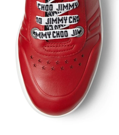Shop Jimmy Choo Leather Hawaii Sneakers
