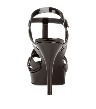 Shop Saint Laurent Patent Tribute Sandals 100