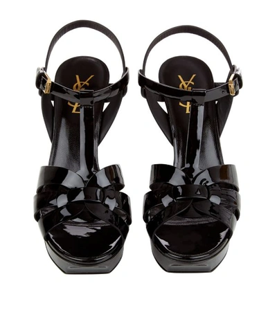 Shop Saint Laurent Patent Tribute Sandals 100