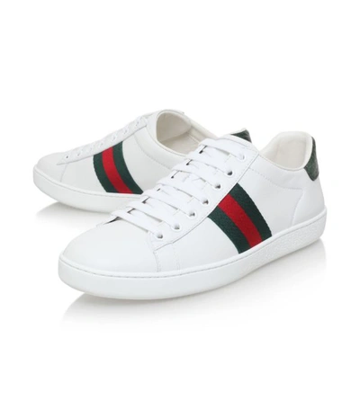 Shop Gucci Leather New Ace Sneakers