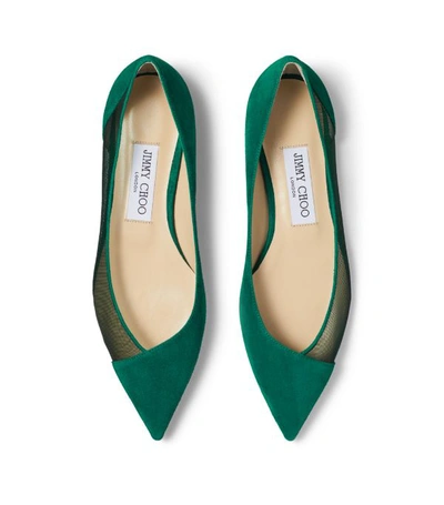 Shop Jimmy Choo Saia Suede Flats